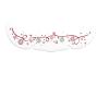 12PCS Glitter Freckles Temporary Tattoos, Gold, Silver, Brown, Pink, and Holographic Fake Tattoo Stickers, Hearts, Dots, Stars, Broken Diamonds, Snowflake Patterns, 6 in  2 in, Combinable view 1