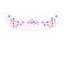 12PCS Glitter Freckles Temporary Tattoos, Gold, Silver, Brown, Pink, and Holographic Fake Tattoo Stickers, Hearts, Dots, Stars, Broken Diamonds, Snowflake Patterns, 6 in  2 in, Combinable view 1
