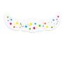 12PCS Glitter Freckles Temporary Tattoos, Gold, Silver, Brown, Pink, and Holographic Fake Tattoo Stickers, Hearts, Dots, Stars, Broken Diamonds, Snowflake Patterns, 6 in  2 in, Combinable view 1