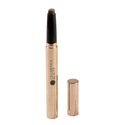 CELLMETICS BEAUTY Long-Wear Waterproof Cream Eyeshadow Stick (Cocoa (07)) | Blendable Eye Makeup, Crease-Proof, Smooth-Glide | Eye Shadow for Older Women | Easy Application, Lift & Define