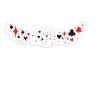 12PCS Glitter Freckles Temporary Tattoos, Gold, Silver, Brown, Pink, and Holographic Fake Tattoo Stickers, Hearts, Dots, Stars, Broken Diamonds, Snowflake Patterns, 6 in  2 in, Combinable view 1