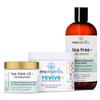 Era Organics Tea Tree Skincare Trio  Tea Tree Cream, Cleanser & Microdermabrasion Face Scrub for Oily, Blemish-Prone Skin  Cleanse & Balance Your Skin With Non-Toxic, Plant-Based Skin Care view 1