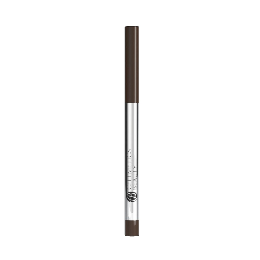 CELLMETICS Long-Wear Cream Eyeliner for Mature Women (Cold Brown (2)) - Water-Resistant, Long-Stay and Mess-Proof Eye Liner - Smudge Proof & Retractable Eyeliner Pencil for Older Women