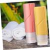 UTHCLO 4pcs Travel Silicone Bottles Set Refillable Containers for Shampoo Conditioner Lotion Lightweight and Durable Toiletry Travel Kits with Storage Bag view 4
