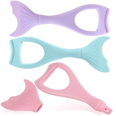 FOYTOKI 3pcs Mermaid Shape Mascara Applicator Lash Comb Separator Tool for Eye Makeup