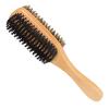 Ipetboom 1pc Multi-function Beard and Hair Brush Natural Boar Bristle Double-sided Design Comfortable Handle for Men's Grooming and Styling for Beard Care and Hair Salon Use view 1