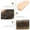 Ipetboom 1pc Multi-function Beard and Hair Brush Natural Boar Bristle Double-sided Design Comfortable Handle for Men's Grooming and Styling for Beard Care and Hair Salon Use view 2