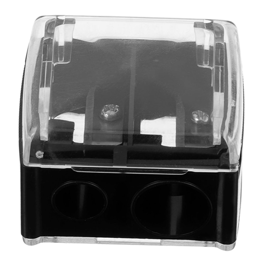 LALADEFIEE 1pc Eyebrow Pen Sharpener Lip Liner Pencil Sharpener Double Hole Eyebrow