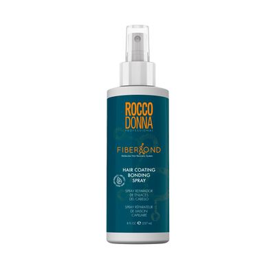 Rocco Donna Fiberbond Hair Coating Spray Ultra Light Weight, Anti Frizz, Anti humidity, 8 oz.
