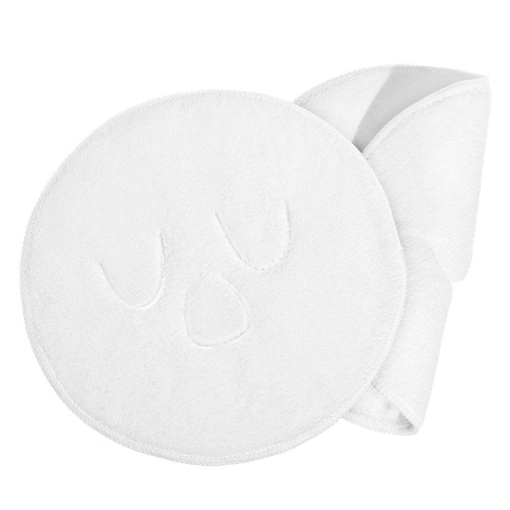 WOONEKY 2pcs Hot Cold Compress Face Towel Beauty Face Towel for Women Salon Facial Reusable Moisturizing Mask