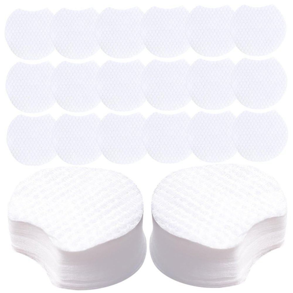 IWOWHERO Skin-Friendly Semicircular Makeup Remover Pads 1200pcs Disposable Facial Pads Women Makeup Wet Dry Use