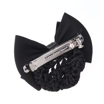 Didiseaon Professional Bun Bow Headdress Hair Snood Net Elastic Hair Net for Ladies Black Women