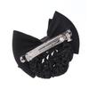 Didiseaon Professional Bun Bow Headdress Hair Snood Net Elastic Hair Net for Ladies Black Women view 1