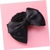 Didiseaon Professional Bun Bow Headdress Hair Snood Net Elastic Hair Net for Ladies Black Women view 3
