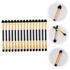 FOMIYES 15pcs Makeup Brush Set Double-sided Eyeshadow Applicators Comfortable Handle Versatile for Eye Nose Lip view 3