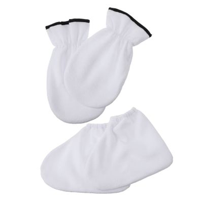 LALADEFIEE 4pcs Paraffin Wax Gloves Booties Foot Hand Spa Cover for Women Pedicure Supplies Waxing Kit Foot Care Spa Paraffin Wax Gloves