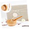 DIY Mask Bowl Set with Brush, Wooden 3 Piece Skincare Tool view 4