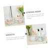 2Pcs Cosmetic Storage Boxes, Stackable PET Makeup Organizers for Desktops view 3