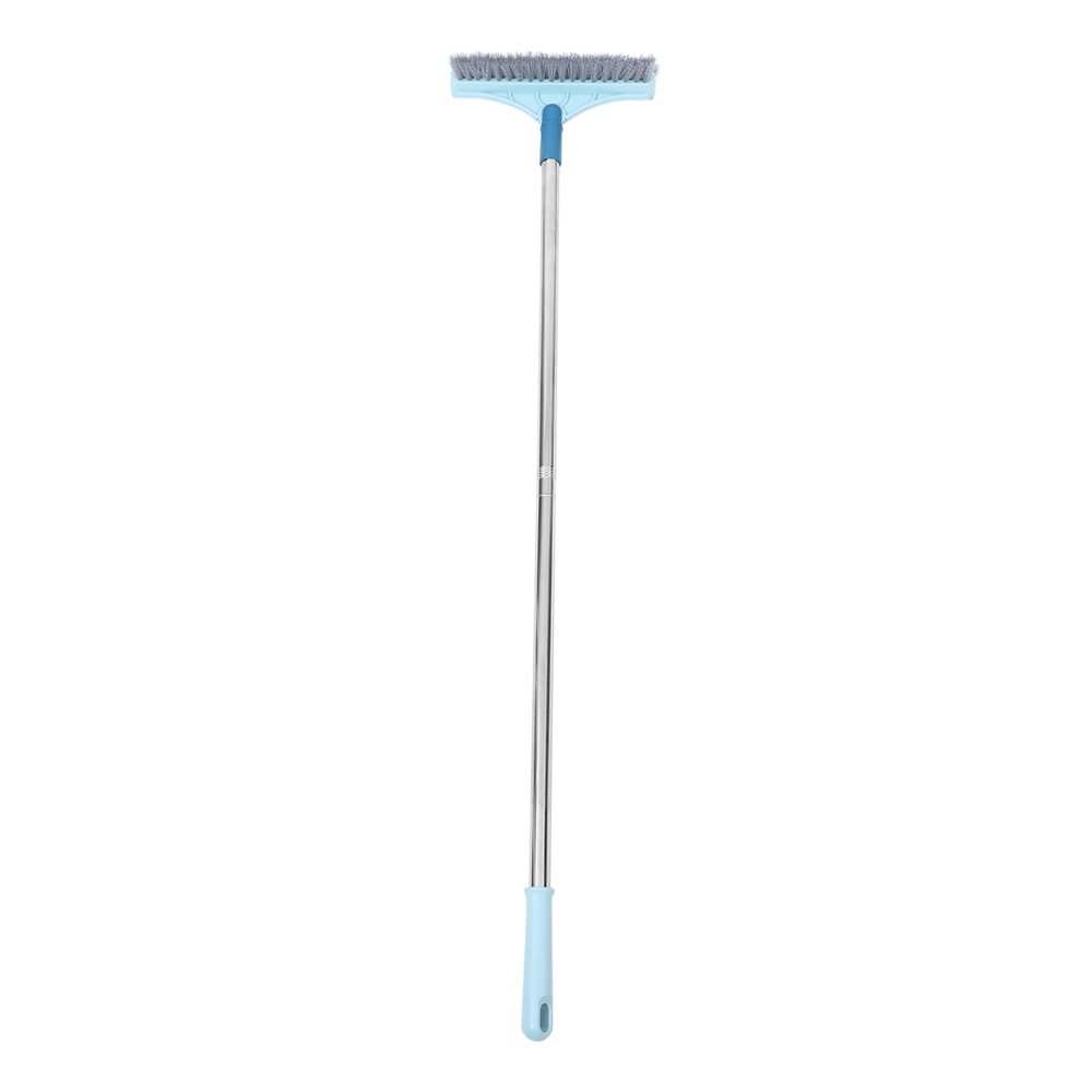 Alipis Shape Double-Sided Floor Scrub Brush Long Handle for Bathroom Kitchen Tile Cleaning Random Color