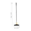 Alipis Shape Double-Sided Floor Scrub Brush Long Handle for Bathroom Kitchen Tile Cleaning Random Color view 2