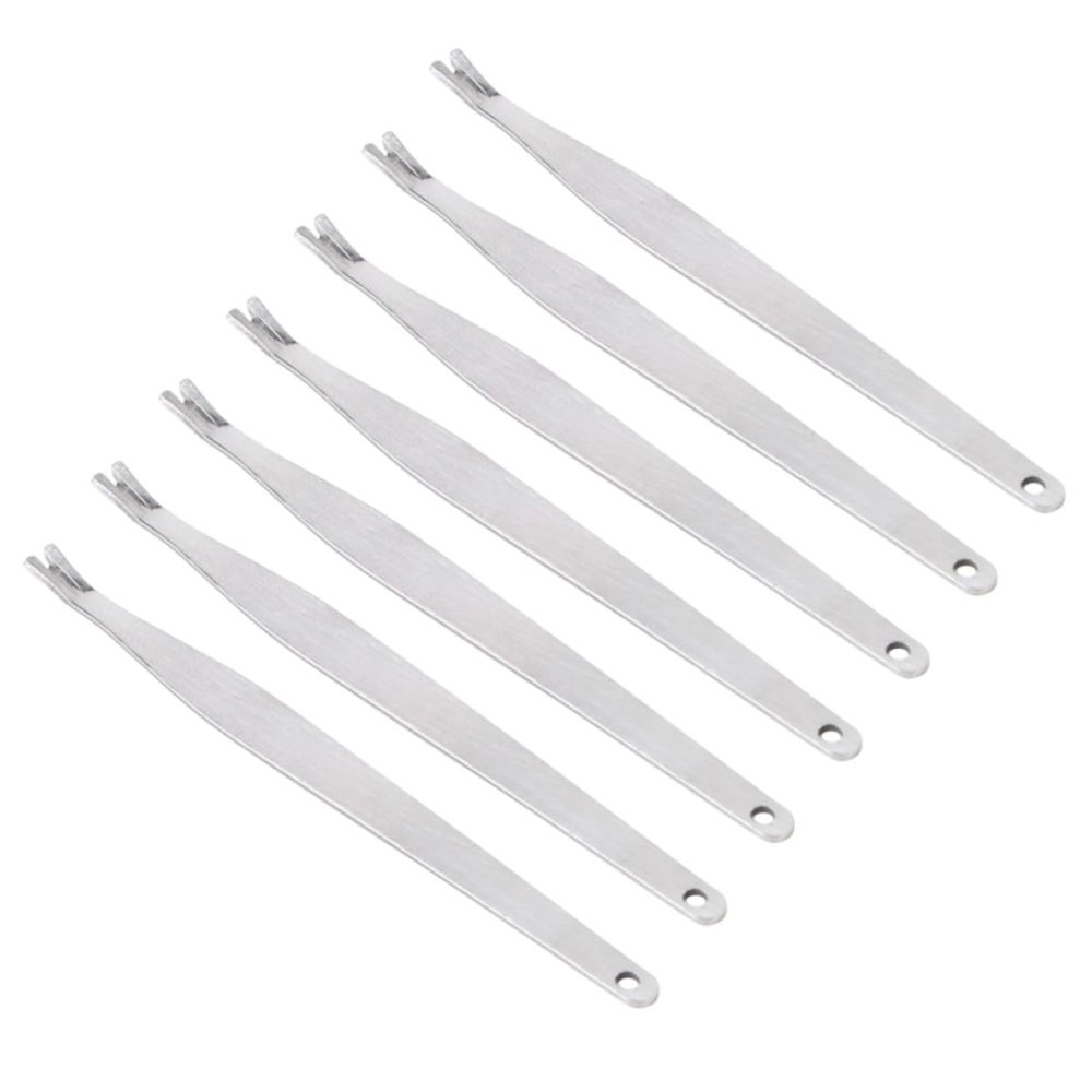 FOMIYES 40pcs Nail Dead Skin Forks Cuticle Remover Tool Manicure Pusher Tools Nail Art Stainless Steel
