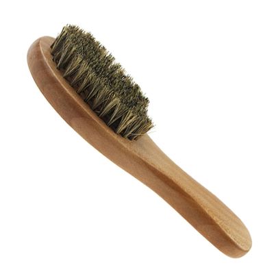 FOMIYES 2pcs Beard Styling Maker Beard Bristle Comb Hair Brush Wooden Handle for Men Mustache Brush