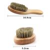 FOMIYES 2pcs Beard Styling Maker Beard Bristle Comb Hair Brush Wooden Handle for Men Mustache Brush view 2