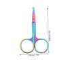 Healeved 2pcs Round Tip Nose Hair Scissors and Beard Trimming Tools for Eyebrow Nose Hair and Beard Grooming view 2