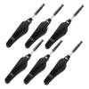 LALADEFIEE 6pcs Double-ended Eyelash and Eyebrow Combs Non-skid Handle for Everyday Makeup Application Compact Practical for Salon Home Use Black view 1
