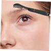 LALADEFIEE 6pcs Double-ended Eyelash and Eyebrow Combs Non-skid Handle for Everyday Makeup Application Compact Practical for Salon Home Use Black view 3