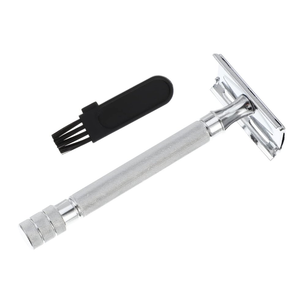 Healeved Double Safety Shaving Tool Facial for Smooth Shaving Safe for Skin Travel-friendly Design Resistant Includes Brush