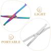 Baluue 2pcs Trimming Scissors for Eyebrow Nose Hair Beard Grooming Skin-Friendly Design for Use for Men and Women view 3