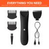 MERIDIAN Slimmer Trimmer  Electric Razor for Women, Bikini Line & Pubic Hair Trimmer, Rechargeable & Waterproof, Painless, Flawless Shave for Sensitive Skin, Gentle, Quiet & Travel-Friendly, Onyx view 4