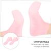 MERRYHAPY 1pair Exfoliating Moisturizing Foot Socks for Cracked Heels Sebs Dry Socks Softening Hydrating Treatment for Rough Skin Pink view 3