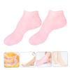 MERRYHAPY 1pair Exfoliating Moisturizing Foot Socks for Cracked Heels Sebs Dry Socks Softening Hydrating Treatment for Rough Skin Pink view 4