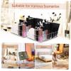 Alipis 2pcs Acrylic Makeup Storage Case Compartment Palette Holder Eyeshadow Organizer Organizers Vanity view 3