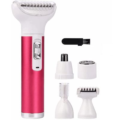 Hair Remover for Women,Painless Electric Shaver USB Rechargeable,Eyebrow Nose Trimmer,Body Waterproof Bikini Facial Hair Removal for Women (Pink)