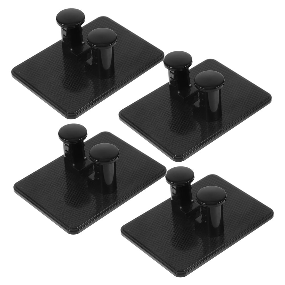 Ipetboom 4pcs Wall-mounted Storage Rack Plastic Shaving Accessories Holder for Bathroom Easy to Install Stand for Organized Shaving Essentials
