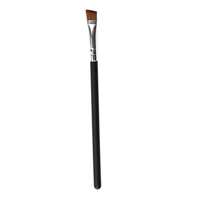 FOMIYES 10pcs Mini Makeup Brow Brushes Set with Wooden Handle Portable Cosmetic Supplies for Home Salon Shop Use Black