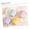 Didiseaon 2sets Makeup Tool Cleaning Box Brush Cleaning Bowl Lid Makeup Brush Washer Bowl Mat Cleaner Eyeshadow Cleaner Beauty Tool view 2