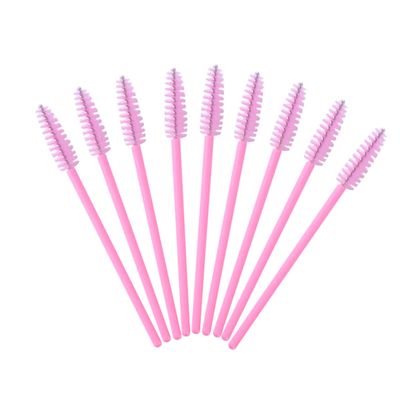 HONMEET 100pcs Pink Eyelash Mascara Wands Lightweight Portable Great for Lash Separation Curling Extensions for Travel Beauty Salons