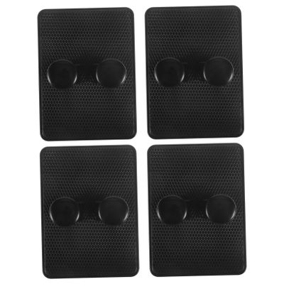 Baluue 4pcs Wall-mounted Storage Rack Compact Plastic Display Stand for Bathroom Organization Easy Installation for Home and Salon Use