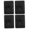Baluue 4pcs Wall-mounted Storage Rack Compact Plastic Display Stand for Bathroom Organization Easy Installation for Home and Salon Use view 1
