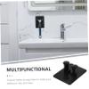 Baluue 4pcs Wall-mounted Storage Rack Compact Plastic Display Stand for Bathroom Organization Easy Installation for Home and Salon Use view 2