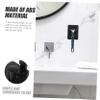 Baluue 4pcs Wall-mounted Storage Rack Compact Plastic Display Stand for Bathroom Organization Easy Installation for Home and Salon Use view 4