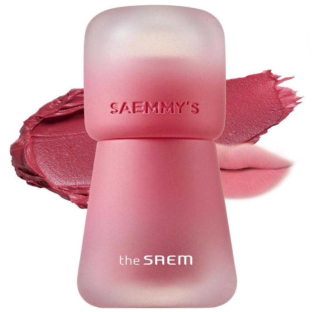 THESAEM Saemmy's Crema Velvet Tint - 05 Berry Foam Berry Mauve - Korean Velvet Lip Tint Creamy Comfort Plumping Formula - Blurred Finish Long-Lasting Smooth Lips, 0.14 fl.oz.