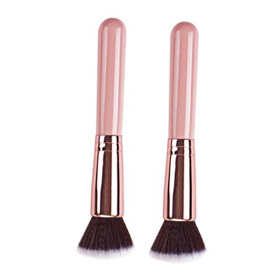 FRCOLOR 2pcs Foundation Brush Makeup Brush for Face Powder Cosmetics Accessory Gentle