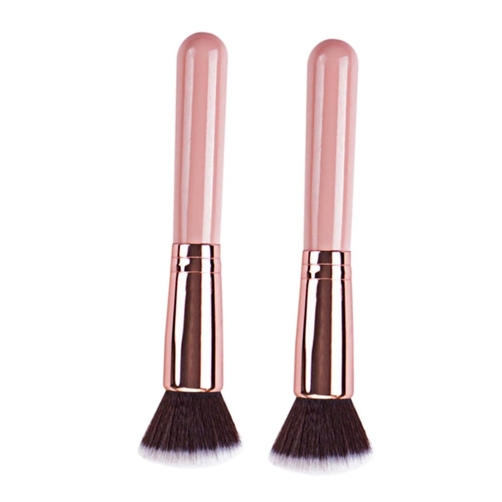 FRCOLOR 2pcs Foundation Brush Makeup Brush for Face Powder Cosmetics Accessory Gentle