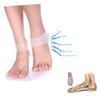 FOMIYES Thick Gel Heel Socks 2-Pair Set Moisturizing Plantar Fasciitis Protectors with Breathable Holes for Foot Skin Care Pressure Pain Relief for Men and Women view 2
