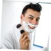 Ipetboom Ergonomic Handle Shave Brush Barber Duster Brush Men's Beard Long-lasting for Men view 3